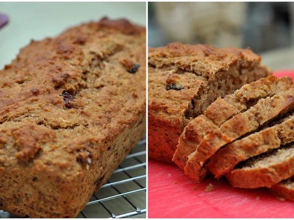 Whole Wheat Bread with Apples, Figs and Oats
