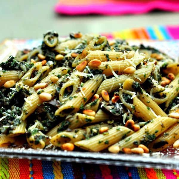 Mediterranean Style Mushroom Spinach Whole Wheat Pasta gallery photo 8