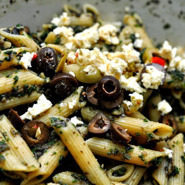 Mediterranean Style Mushroom Spinach Whole Wheat Pasta gallery photo 7