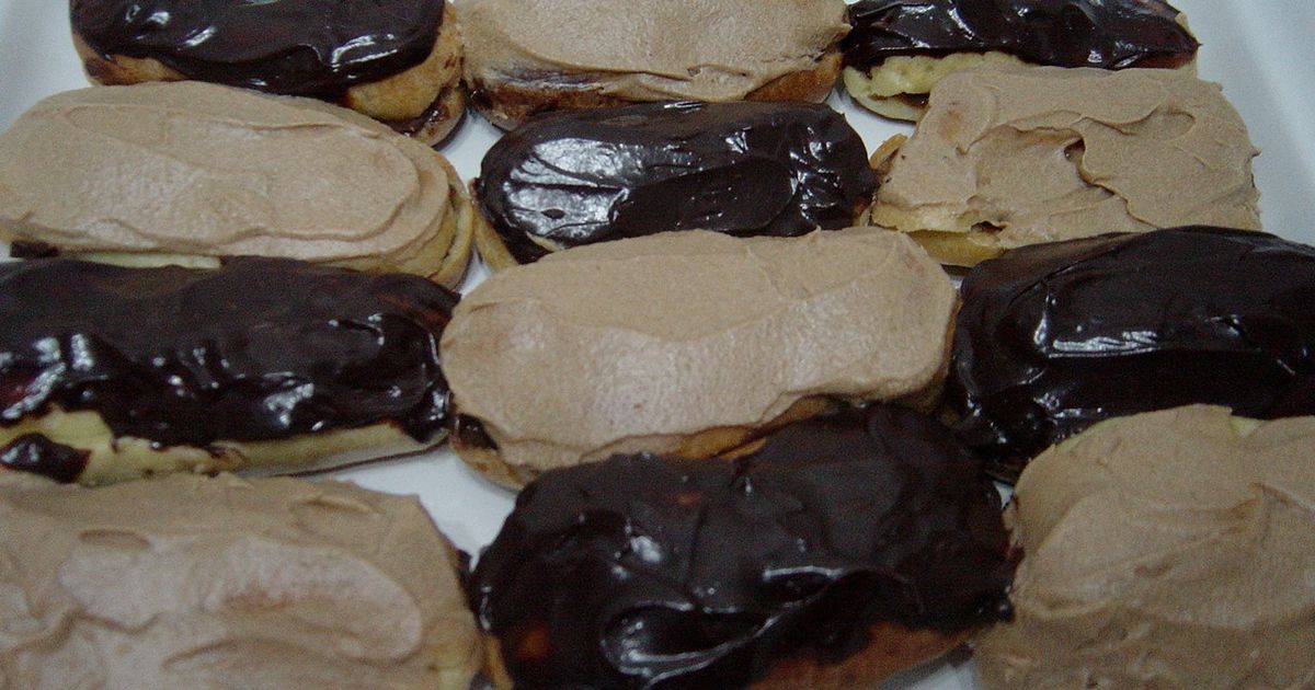 Chocolate and Coffee Eclairs ... mmmm ....