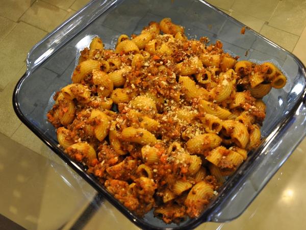 Mushroom Bolognese with Elbow Pasta
