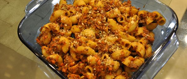 Mushroom Bolognese with Elbow Pasta