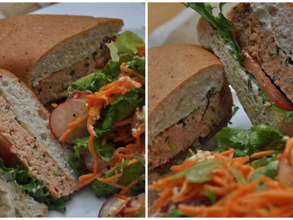 Delicious and Healthy Salmon Patty Sandwiches