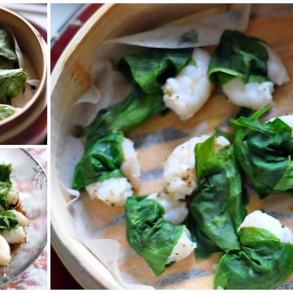 Dim Sum @ Home ........ Prawn Spinach Rolls gallery photo 11