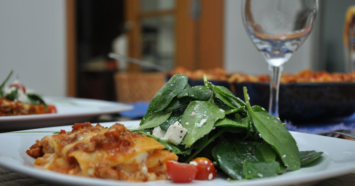 lasagna, pasta, dinner, 