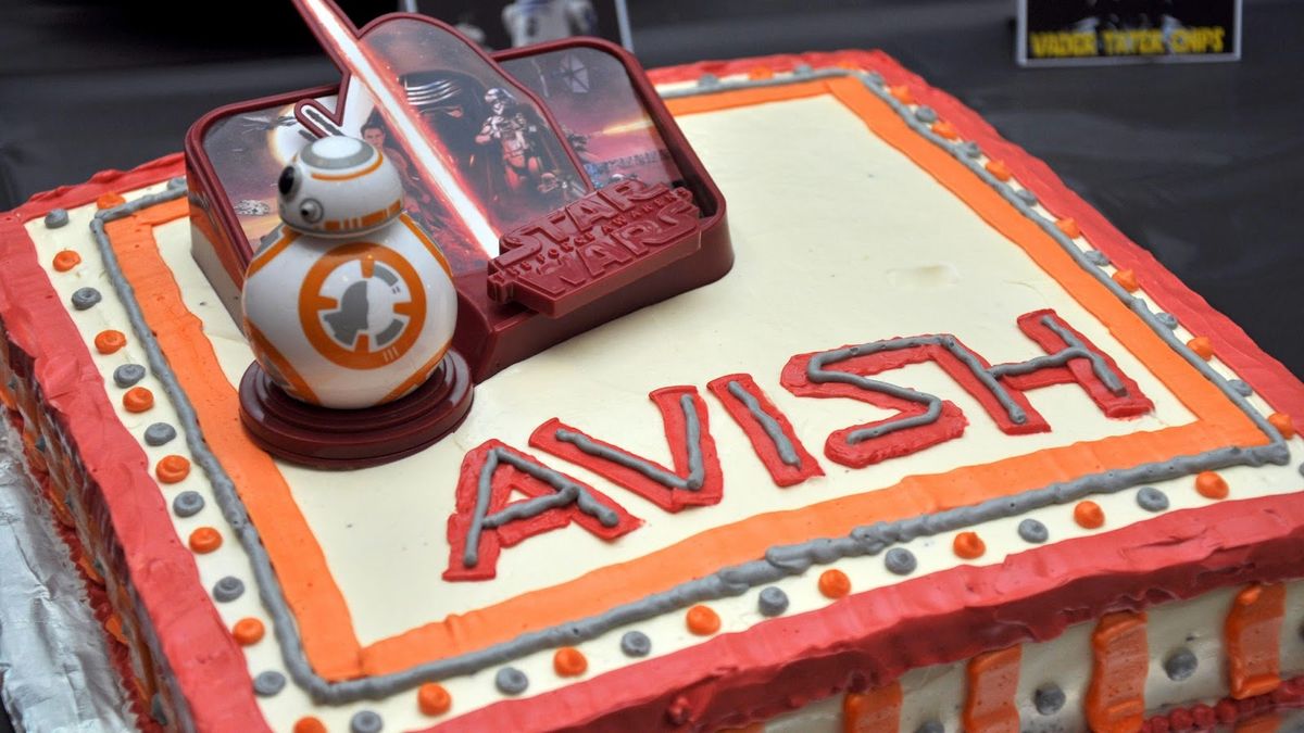 Click to view full image Star Wars Themed Cake and Party Food ....... May the Force Be With Us!