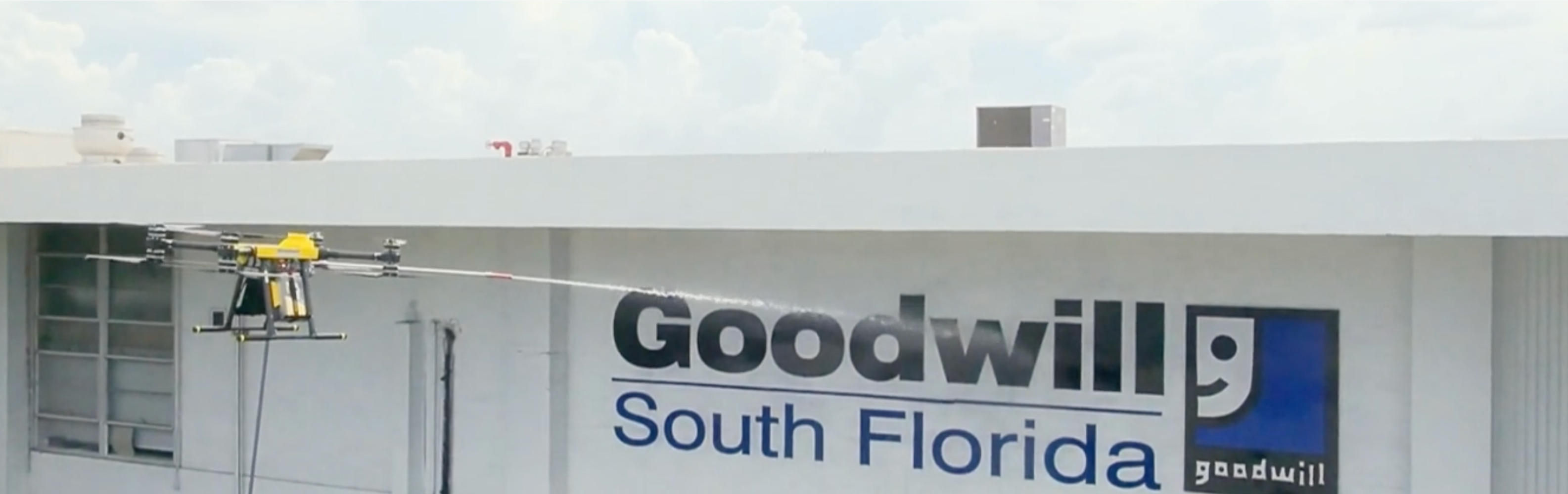 Goodwill South Florida Uses Apellix Drones for Commercial Building Cleaning