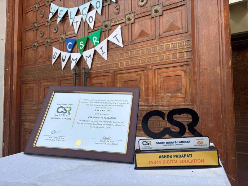 CSR Summit Recognition for pioneering digital education initiatives