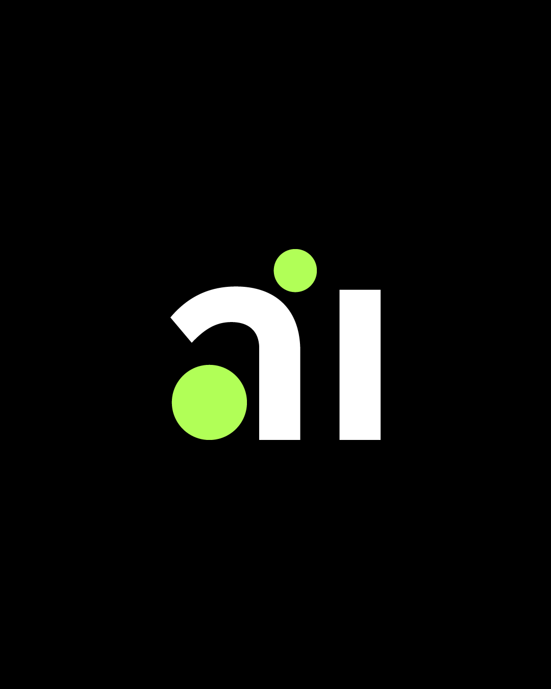 Hidden Letter AI Logo Design for Tech Startup