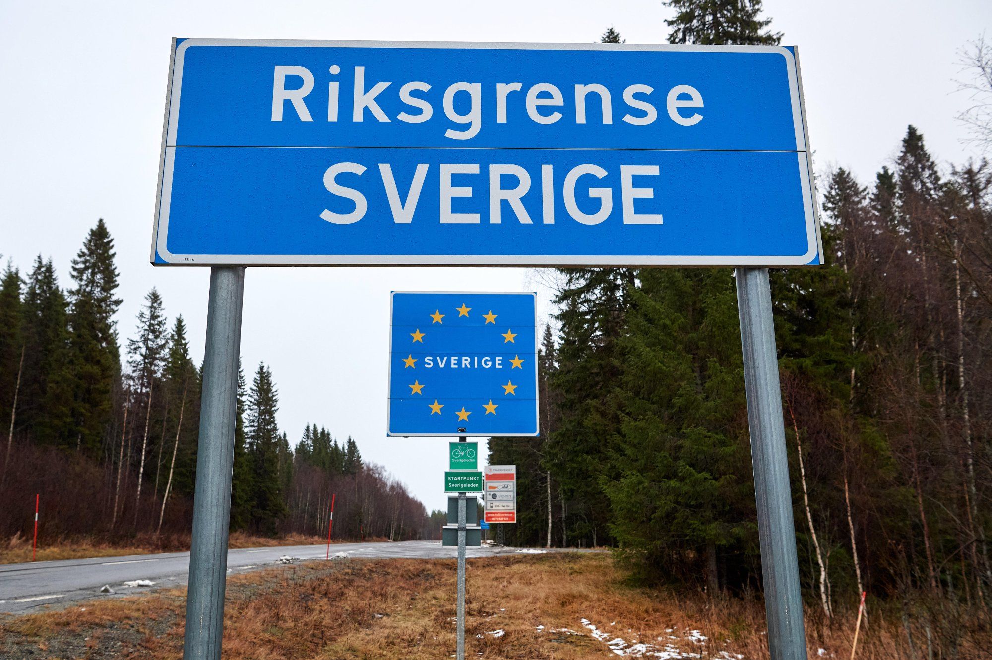 Skilt Riksgrensen