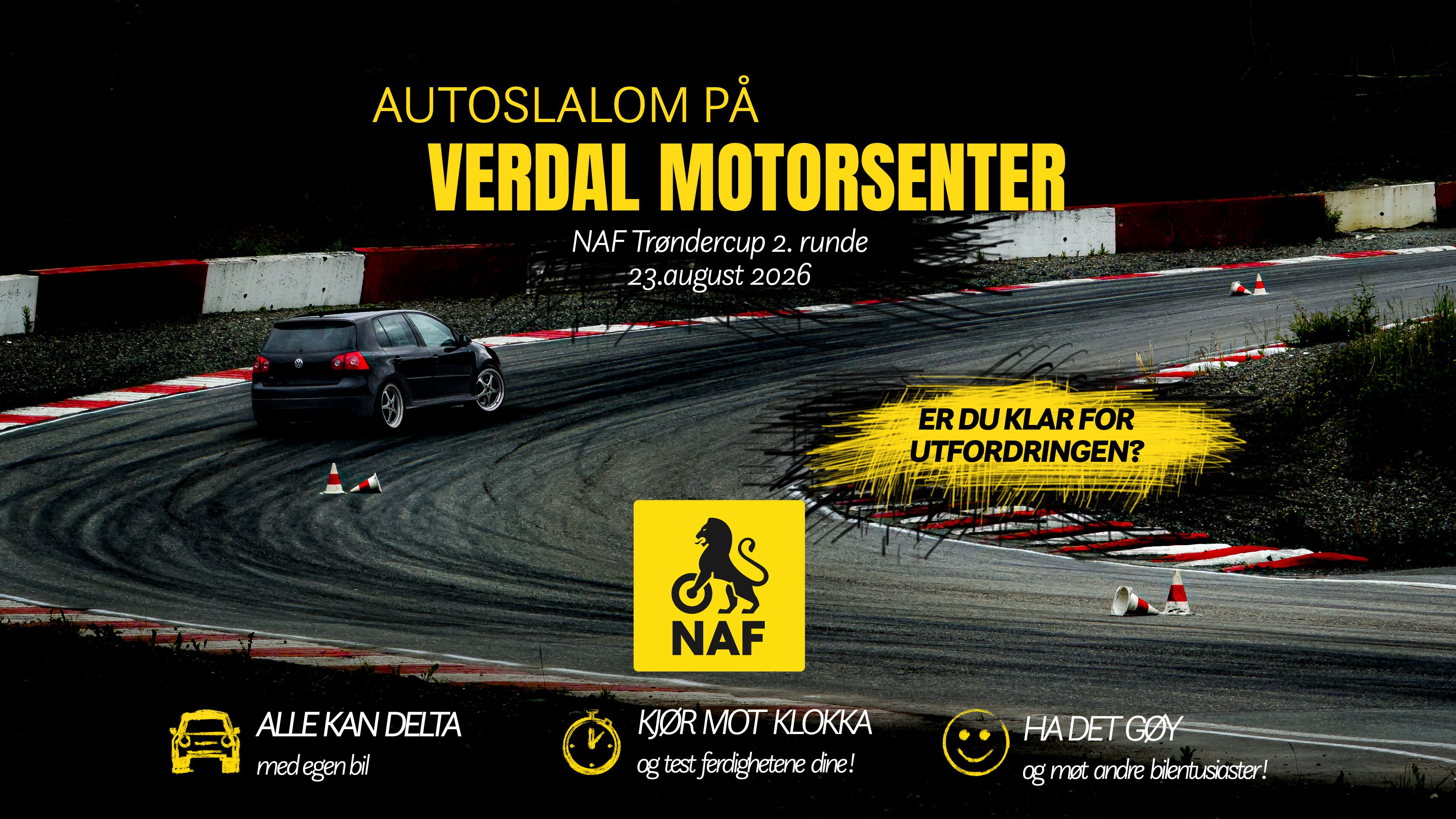 Autoslalom løp verdal