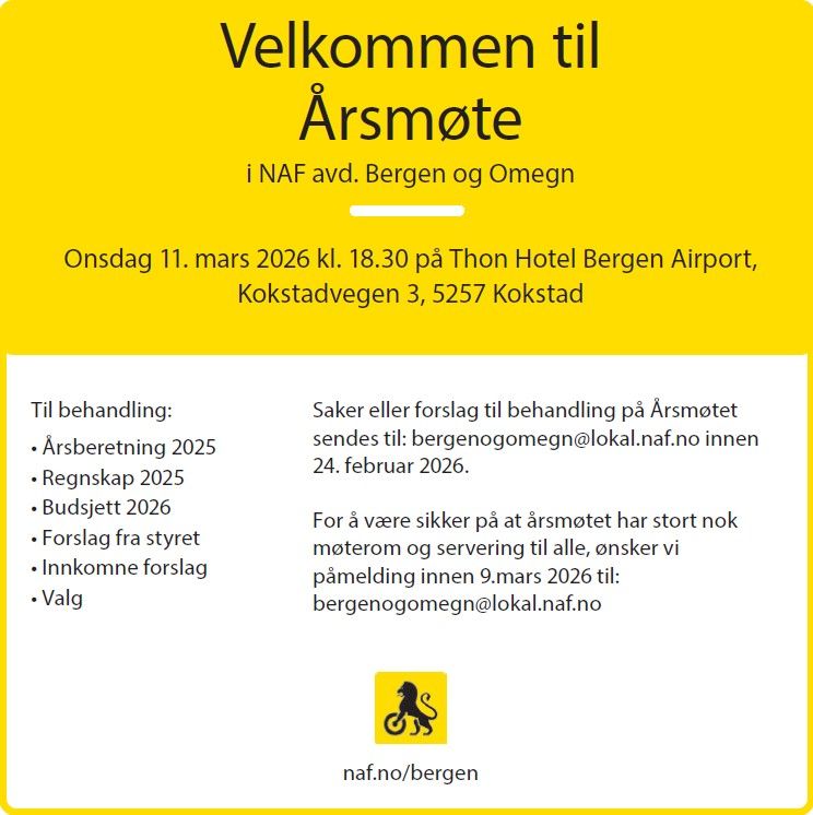 Innkalling årsmøte 2026