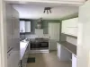Kitchen walls painted in crown scrubbable mix up match Sage colour, white matt on ceilings, eggshell white on the woodwork.