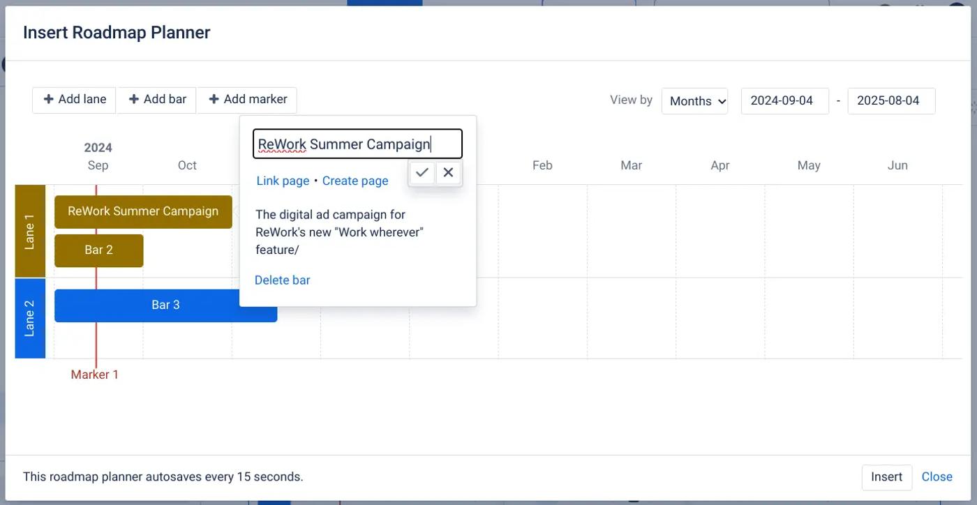 How to create a roadmap in Confluence Cloud