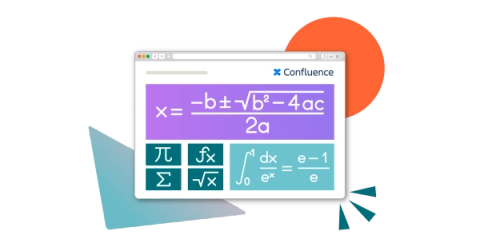 A Confluence page filled with colourful LaTeX equations