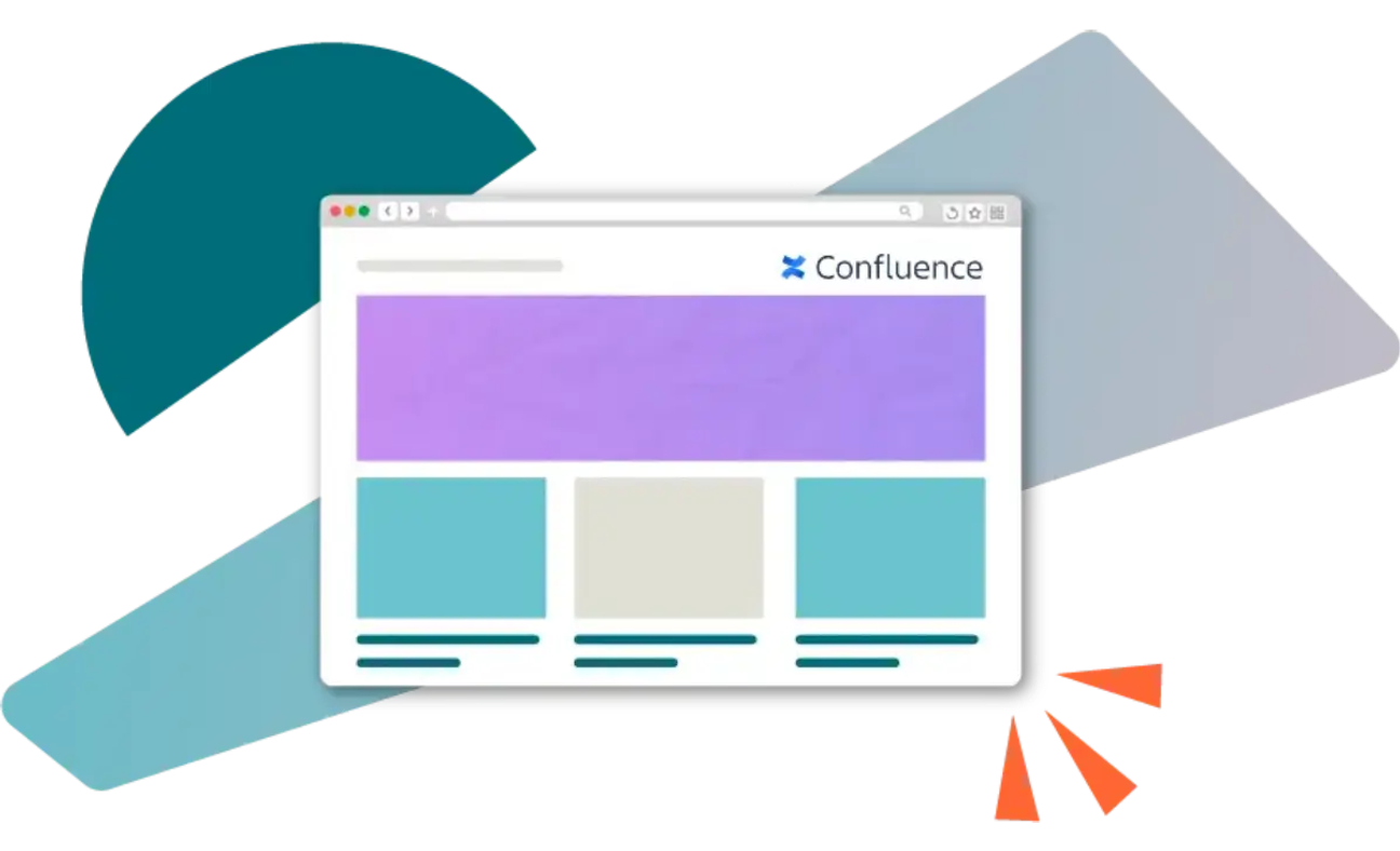 A browser window showing a Confluence page in Kolekti's brand colours
