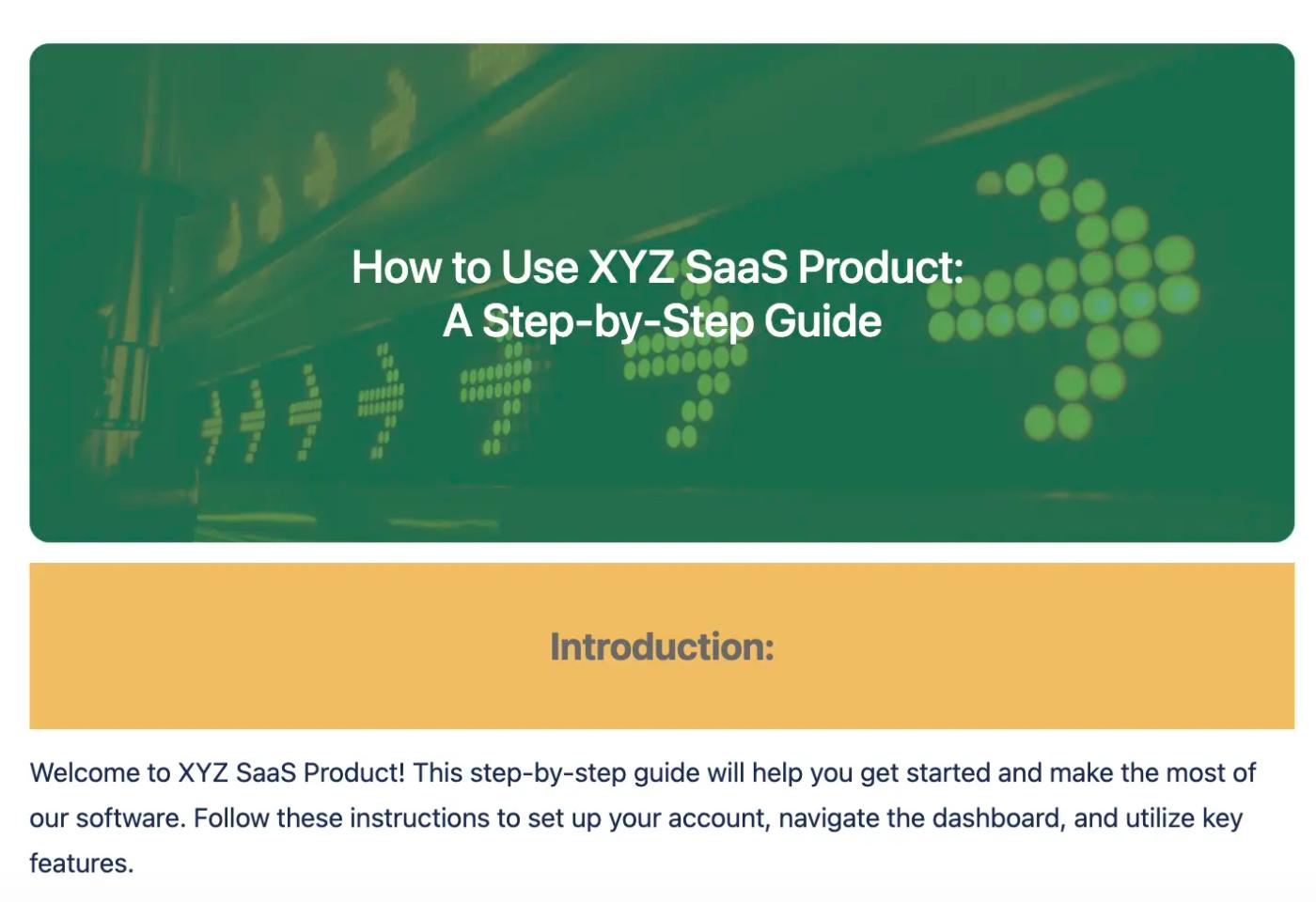 A Confluence how-to guide with tabs breaking down different software features