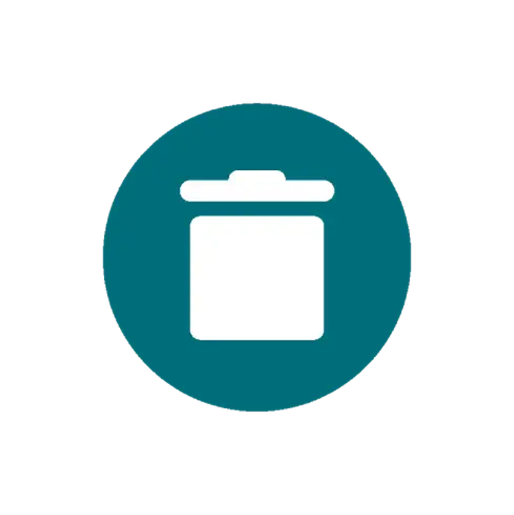 The Can Delete for Trello icon, a trash can in a teal circle