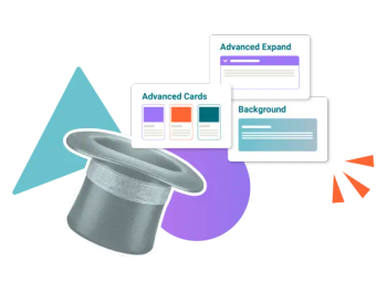 Three Confluence macros appearing from a magician's top hat with a flourish