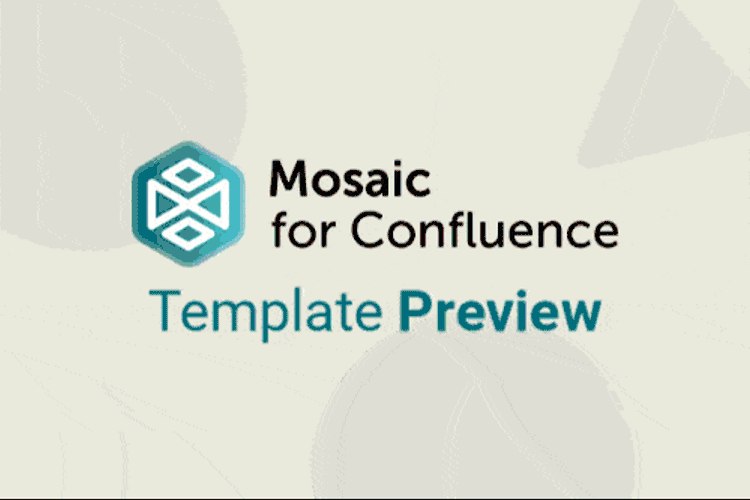 A GIF of a user scrolling to show the Confluence Meeting Notes Template