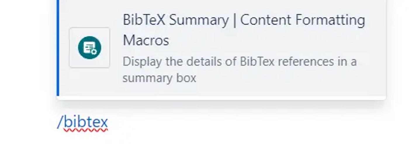 An image of the BibTeX Summary macro keyboard shortcut