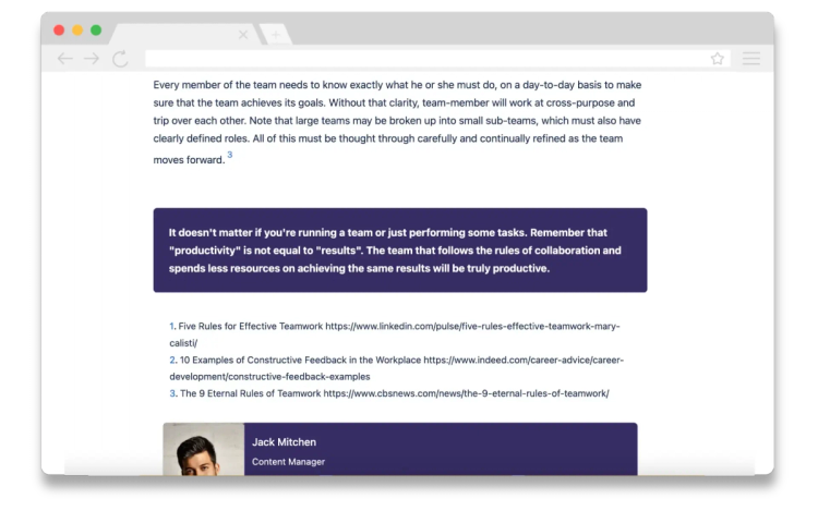how to create presentations in confluence A screenshot of a blog post template and its footnotes in Confluence