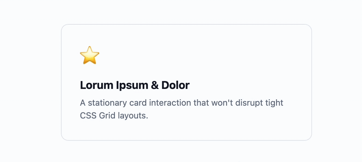 The icon scale card, made with the HTML macro in Confluence.