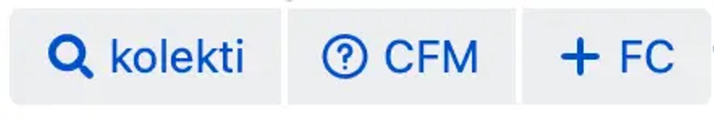 A group of Buttons macros in Confluence Data Center