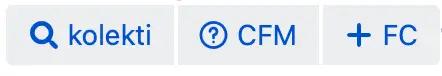 A group of Buttons macros in Confluence Data Center