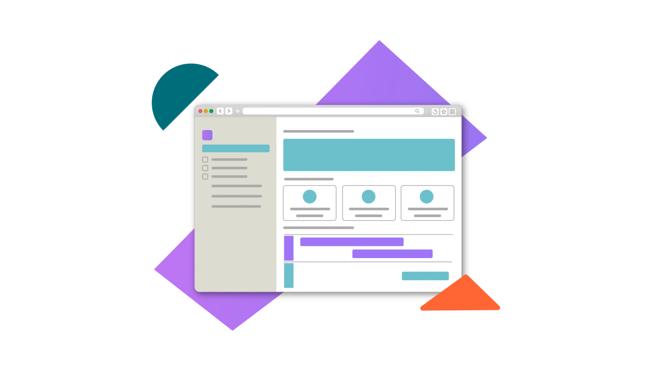 A browser window showing a mock-up of a Confluence webpage