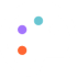 An icon of a paint palette containing multi-coloured paints