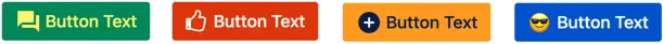 A row of four Buttons in a range of background colours and with varying icons
