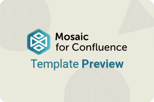 A GIF of a user scrolling to show the Confluence Product Roadmap Template