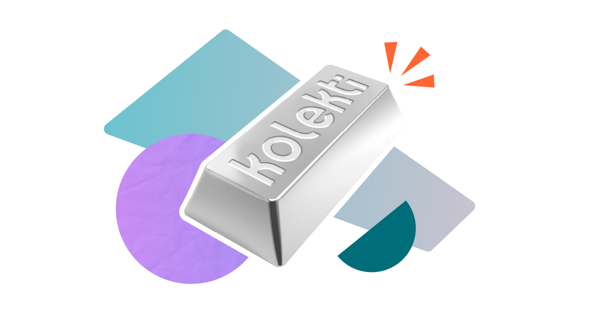 Kolekti logo infused into platinum bullion 