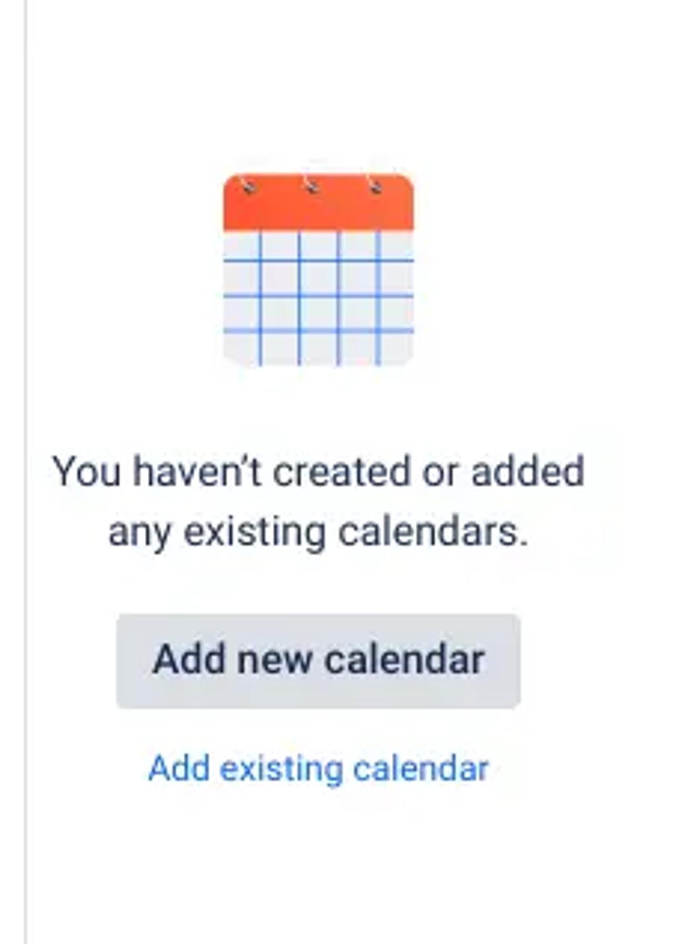 The 'Add new calendar' button in Confluence Cloud