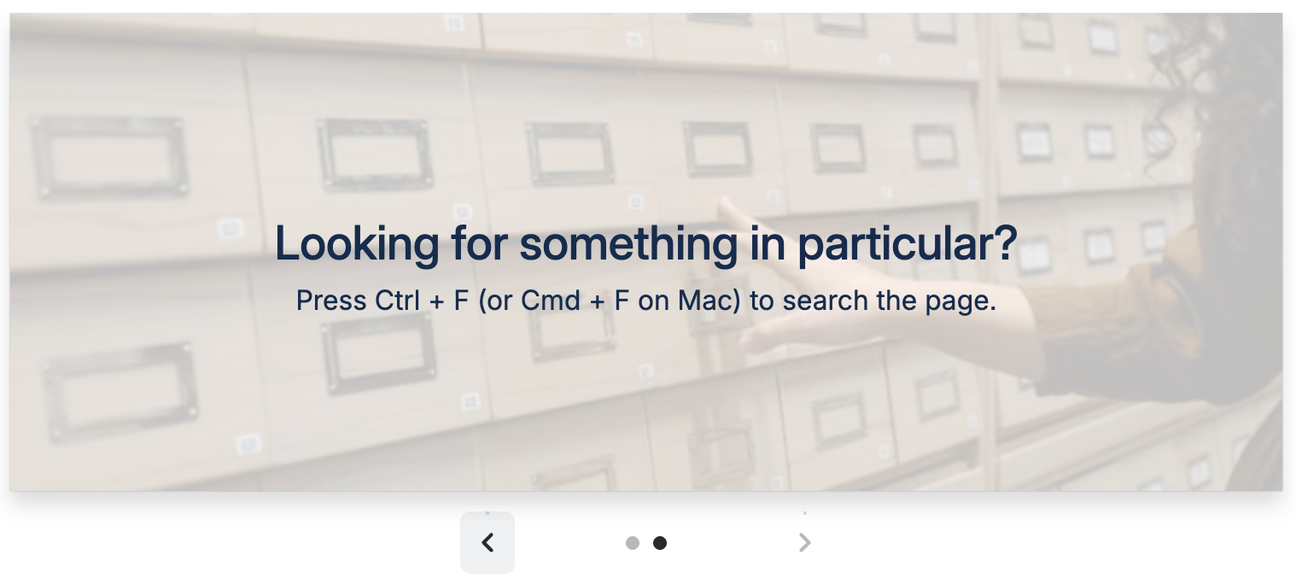 The Interactive Banner part of the File List Template for Confluence.