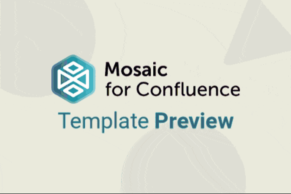 A gif of a user scrolling to show the Confluence Sprint Review Template