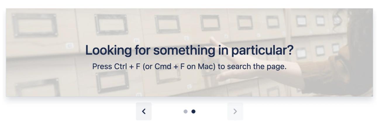 The Interactive Banner part of the File List Template for Confluence.