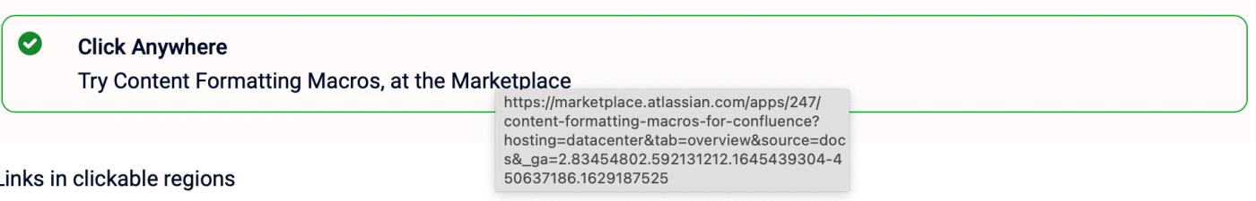 A Clickable macro in Confluence Data Center