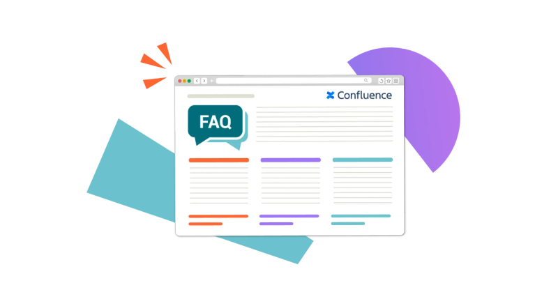 A colourful and easy to follow Frequently Asked Questions page on Confluence