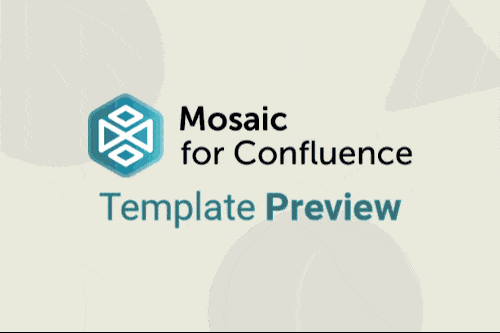 A user scrolling down a Confluence page to show Mosaic's one-pager.