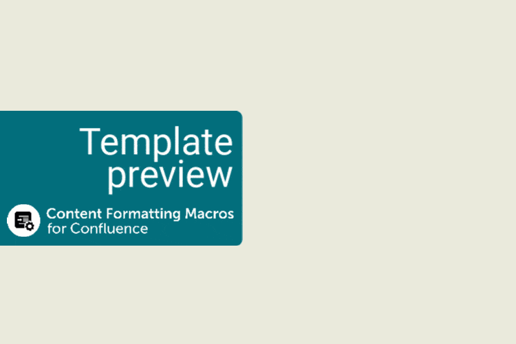 A GIF of a user scrolling to show the Confluence Meeting Notes Template