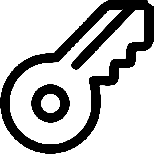 Icon of a key