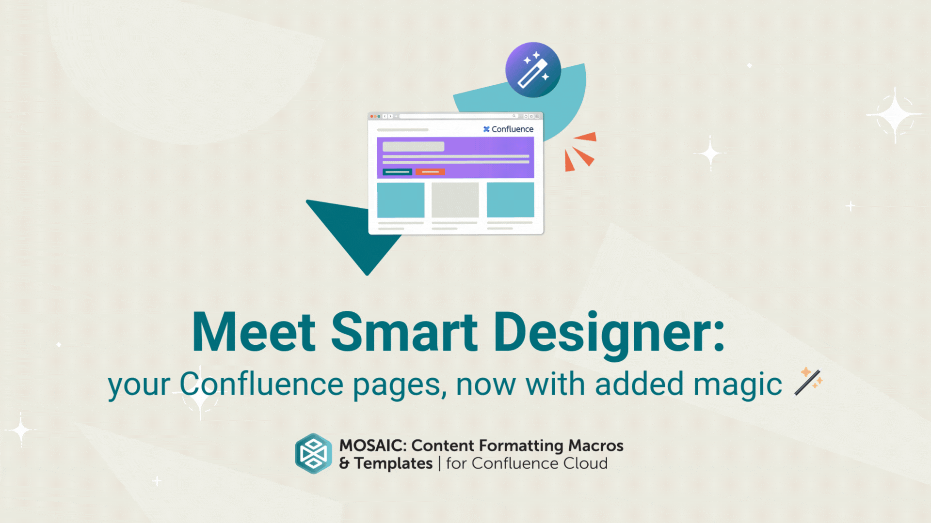 A gif of a user using Smart Designer to instantly improve their Confluence page