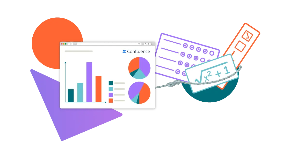 A colourful, collage-style image of several different types of charts and data collection
