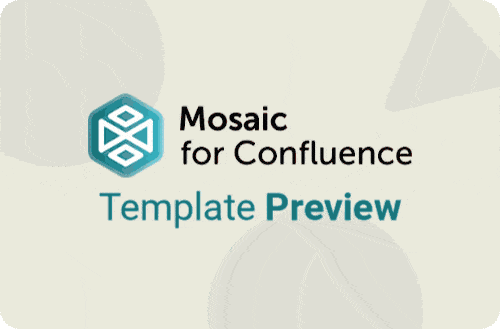 Animated GIF of a user scrolling through the Confluence documentation template page