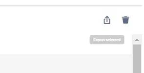 The export data icon in the Forms for Confluence responses tab.