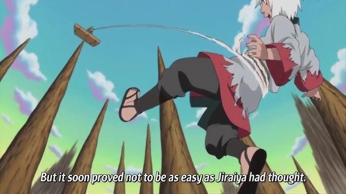 When Jiraiya was trained by fukasaku on Mount Myoboku