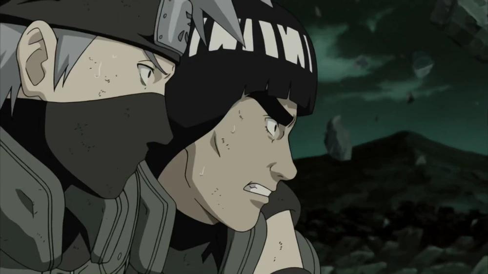 Guy and Kakashi came to help Naruto during the 4th Shinobi World War
