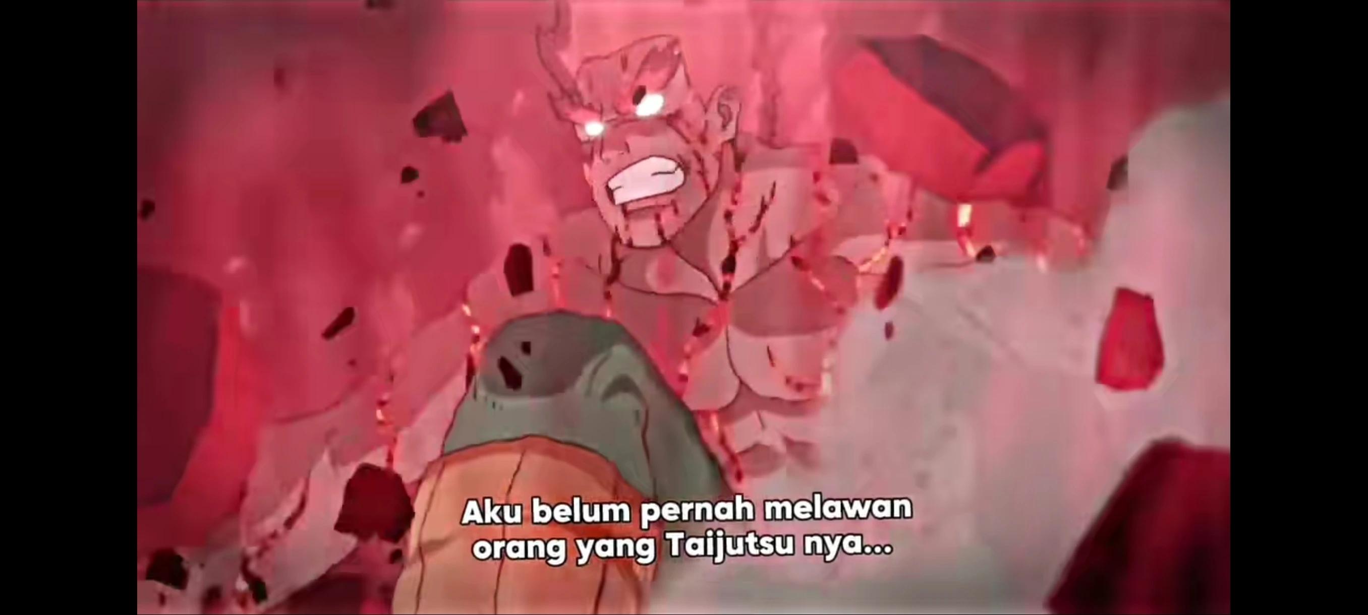 The peak of Guy's attack on Madara Rikudo